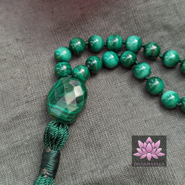 ~ Seelendeuter-Mala ~ Malachit, Lapislazuli & Chrysokoll